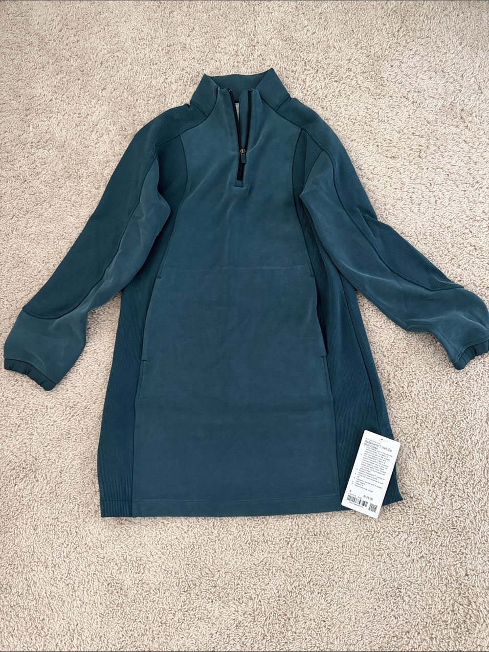Lululemon Softstreme Half-Zip Mini Dress